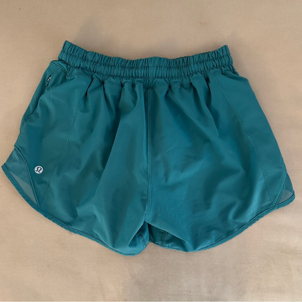Lululemon Hotty Hot Shorts Teal Lagoon 4”